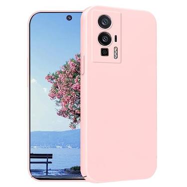 Imagem de Yarxiawin Capa de telefone para Xiaomi Redmi K60 Pro 5g, capa rígida PC elegante para Xiaomi Poco F5 Pro capa à prova de choque rosa fina estética fofa anti-impressão digital (rosa)