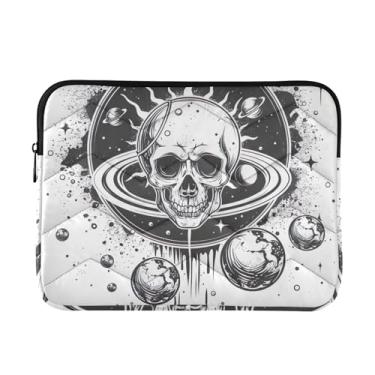 Imagem de Pasta para laptop Planet Skull fina, leve, à prova d'água, capa para computador de viagem para homens e mulheres de 13 a 14 polegadas