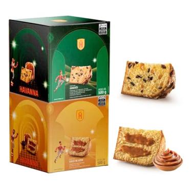 Imagem de Combo Panettone Havanna Recheado de Doce de Leite + Pan Dulce Genovês com Frutas 500G