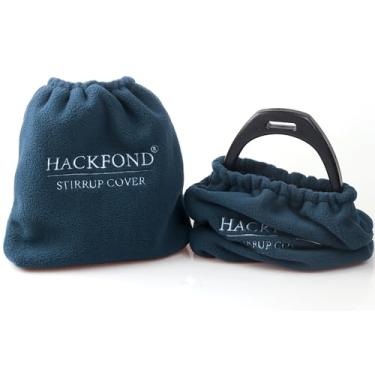 Imagem de HackFond 1 par de capas inglesas de estribo de cavalo protetor de sela de lã saco de estribo protetor de ferro para sela inglesa azul egeu