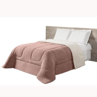 Imagem de Cobertor Manta Sherpa King Dupla Face Maya - RT MAGAZINE, Rosê