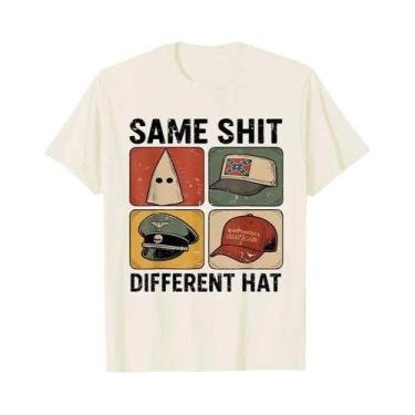 Imagem de Camiseta De Algodão Unissex Com Estampa Engraçada De Manga Curta - Mes