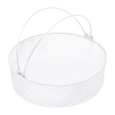 Imagem de WOLFF Cesto Redondo de Aço Inox para Air Fryer com Alça 21cm x 21cm x 6cm