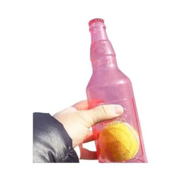 Imagem de Brinquedo Durável Para Cães Em Forma De Garrafa De Cerveja Com Bola De