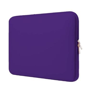 Imagem de Capa Case para Notebook 11 a 17 Polegadas em Neoprene Premium, Capa Protetora Impermeável com Zíper Duplo(Roxo,11.6)