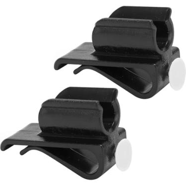 Imagem de Gryshanyun Suporte de taco de golfe, organizador de clipe de plástico preto, 2 peças, acessórios de bolsa de golfe duráveis para homens e mulheres golfistas