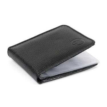 Imagem de Carteira Masculina Couro Porta Documento - DF8002 - Preto - Street Man