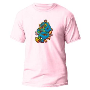 Imagem de  Camiseta Basica Algodão Premium Estampada Dragão Chinês - Pavesi, Ros
