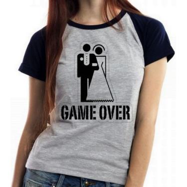Imagem de Baby look blusa feminina ou Camiseta unissex Game Over - Empório Dutra