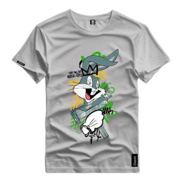 Imagem de Camiseta Estampada Masculina Pernalonga Black Style Personagem Desenho