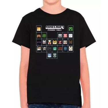 Imagem de Camisa Minecraft Jogo Filme Gamer Infantil E Masculina M39 100% Algodã