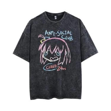 Imagem de Camiseta De Algodão Estampada Com Música Da Banda Anime Bocchi the Roc