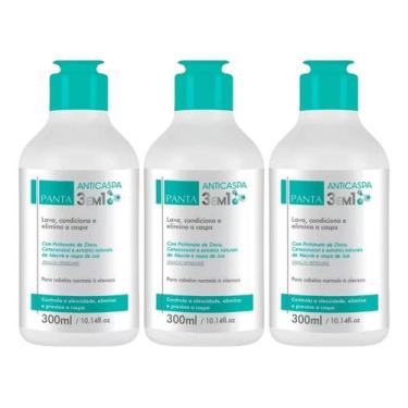 Imagem de Kit 3 Panta Anticaspa 3 Em 1 - Shampoo, Condicionador E Anticaspa - Pa
