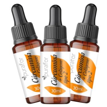 Imagem de 3 Curcumina + Colágeno Tipo II Suplemento Líquido 30ml