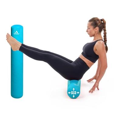 Imagem de Rolo de ar ajustável com bomba do Mar do Norte – Rolo inflável de ioga fitness para homens e mulheres, rolos traseiros para músculos, rolos musculares de recuperação para casa, academia ou viagens