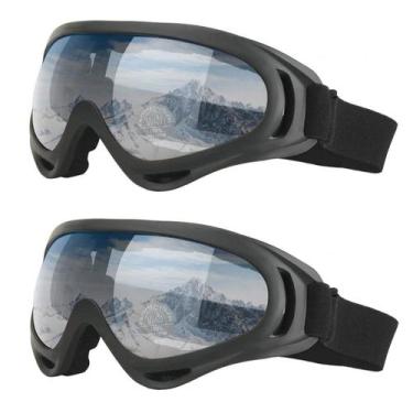Imagem de Kit 2 Óculos Snowboard Motocross Jet Ski Neve BMX Proteção UV400 - PEN