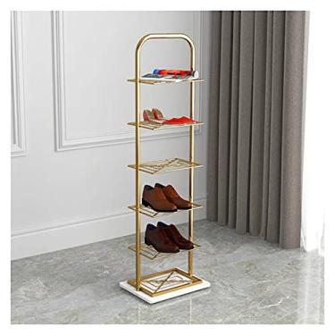 Imagem de Prateleira de sapato leve luxo simples sapateira doméstica dormitório econômico armário de sapatos à prova de poeira porta de montagem pequena sapateira organizador de armazenamento de sapatos (cor: C