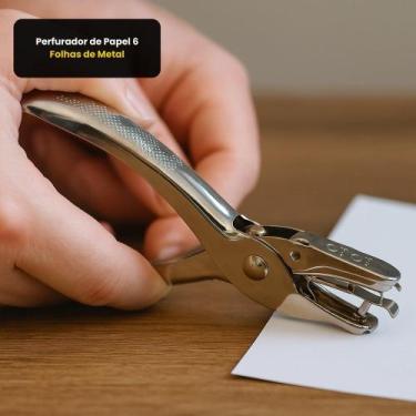 Imagem de Perfurador de Papel 6 Folhas de Metal - FIRST