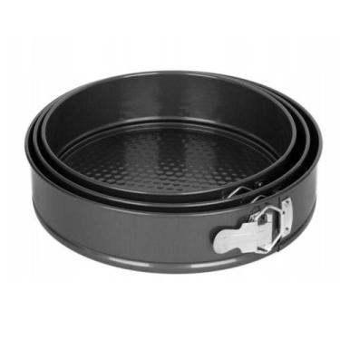 Imagem de Formas Para Bolo Torta Quiche Fundo Removivel Kit Com 3 Un - Yeet