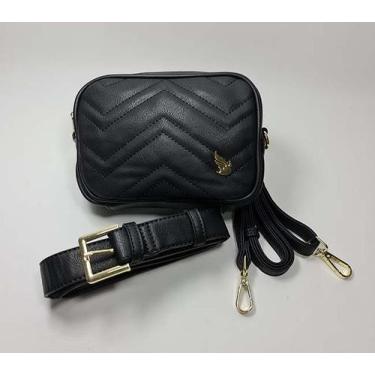 Imagem de Bolsa feminina transversal e pochete - golden fenix, Preto, P