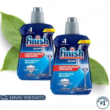Imagem de Kit Finish Secante Abrilhantador para Lava Louças 250ml Original Brilh