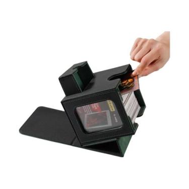 Imagem de Caixa De Cartas MTG Em Couro Impermeável Com Dupla Camada Para Armazen
