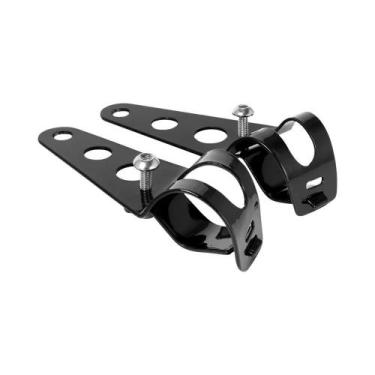 Imagem de Suporte Ajustável Universal Para Farol De Moto, Braçadeira De Fixação 
