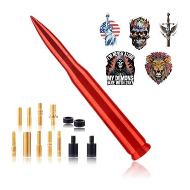 Imagem de Antena de caminhão de carro DIY de combinação gratuita de 19,8 cm, mastro universal, compatível com Chevy Silverado 1500 2500 3500 HD, Avalanche, Ford F150, F250, F350, Denali, acessórios de