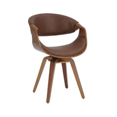 Imagem de Cadeira de Jantar Nicole HomeNow Madeira Cor:Marrom