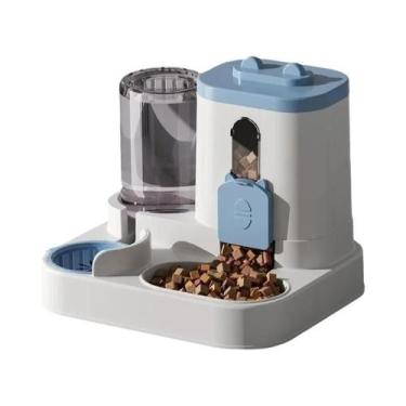 Imagem de Conjunto De Alimentador Automático Para Cães E Gatos Com Dispenser De 