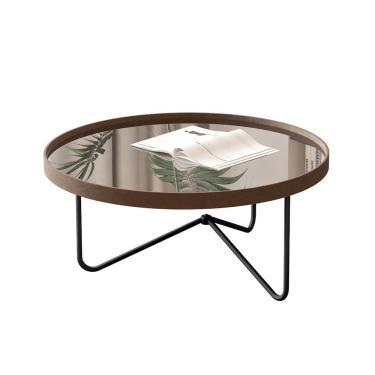 Imagem de Mesa Centro Alamanda Catanho Pe Preto - Moveis Jb