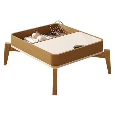 Imagem de Mesa De Centro Buriti Off White Com Nature - Moveis Jb