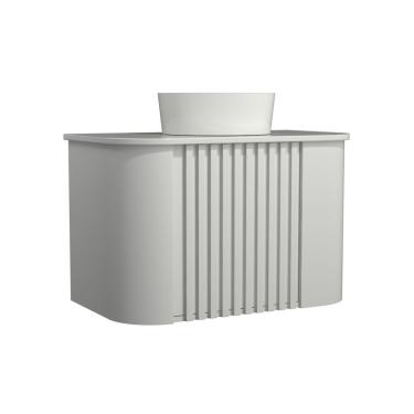 Imagem de Gabinete Suspenso Para Banheiro Luna 2p 80cm Branco