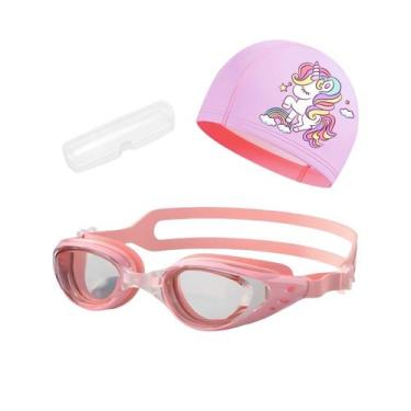 Imagem de Kit Óculos, Estojo e Touca de Natação Infantil Hero Band, Rosa rosa un