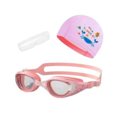 Imagem de Kit Óculos, Estojo e Touca de Natação Infantil Hero Band, Rosa rosa he