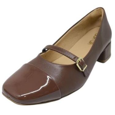 Imagem de Sapato Feminino Salto Baixo Boneca Conforto Sua Cia-Feminino