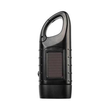 Imagem de Lanterna LED Solar Portátil Com Dinamo De Manivela Para Acampamento, C