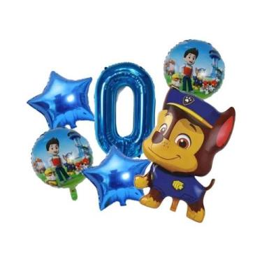 Imagem de Balões De Folha Com Tema Paw Patrol, 6 Peças, Decoração Para Festa De 
