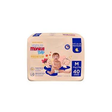 Imagem de Fralda Infantil Turma da Mônica Premium M com 40 unidades - Turma da M