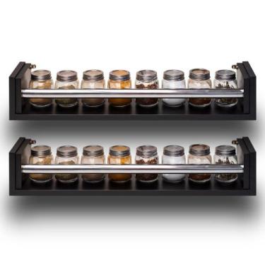 Imagem de Kit 2 peças porta condimento/ porta tempero de parede - Requinte & Bom