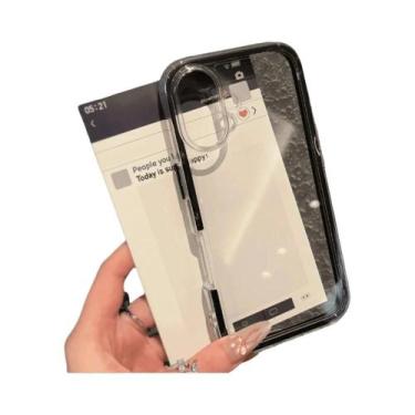 Imagem de Capa Traseira Transparente De Silicone Com Bumper Para iPhone 17 16 15