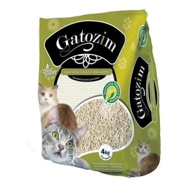 Imagem de Areia Sanitária Para Gato - Gatozim 4kg - 100% Natural. Tipo - Congrat