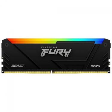Imagem de Memoria 16GB DDR4 3200MHZ CL16 Kingston Fury Beast RGB XMP