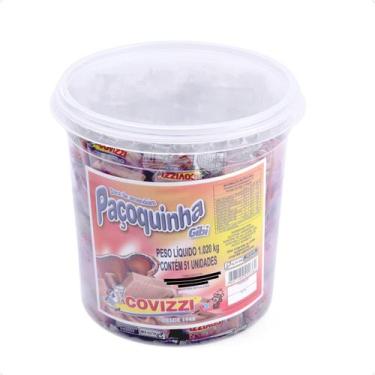 Imagem de Doce Paçoca Amendoim Lanche Individual Pote Covizzi 1 Kg