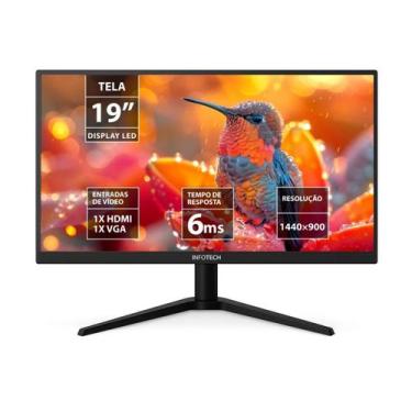 Imagem de Monitor Infotech 19 LED Widescreen WXGA HDMI VGA 6ms