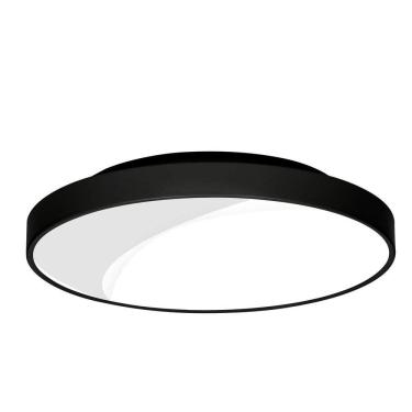 Imagem de Plafon de Sobrepor Redondo para 4 Lâmpadas Isadora Design Preto