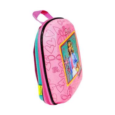 Imagem de Mochila Infantil Max Toy Barbie Tamanho P em 80% EVA e 20% Poliéster 27x20x9CM Rosa par...