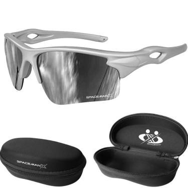 Imagem de Óculos Esportivo Spaceman X Radar com Proteção UV400 e Lente Espelhada Policarbonato Branco Orizom