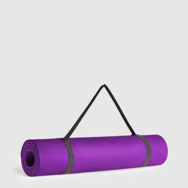 Imagem de Tapete para Yoga Mat 1 e 70m X 55cm X 5mm para Exercícios em Casa com Amortecimento e Isolamento Lilás OEM