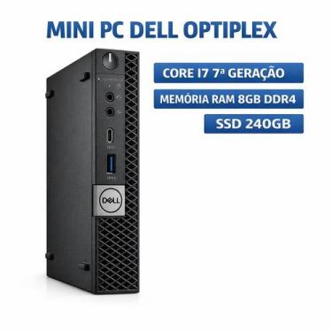 Imagem de Mini Pc Dell Optiplex Core I7 7 Ger 8gb 240gb Ssd Ddr4 Wi10